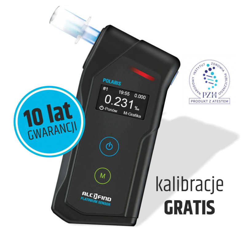Alkomat Polaris marki AlcoFind - precyzyjny alkomat dowodowy - obrazek 2