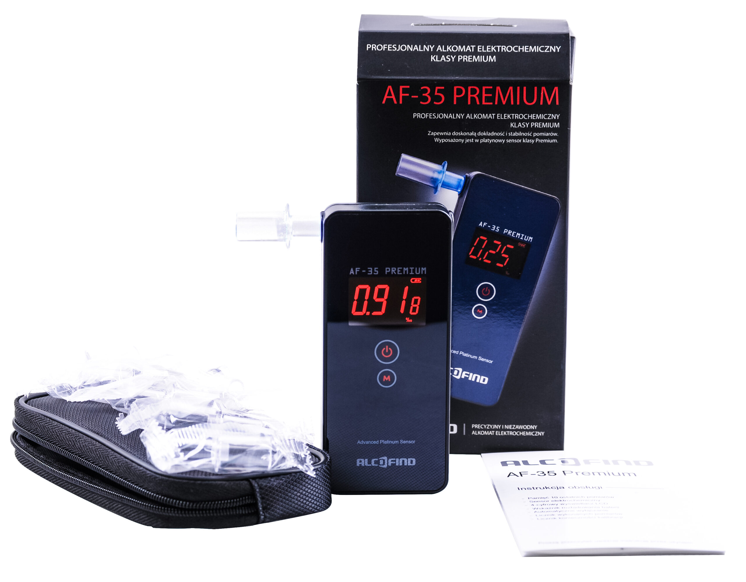 Osobisty alkomat AF-35 Premium marki AlcoFind z adiustacją w pakiecie - obrazek 4
