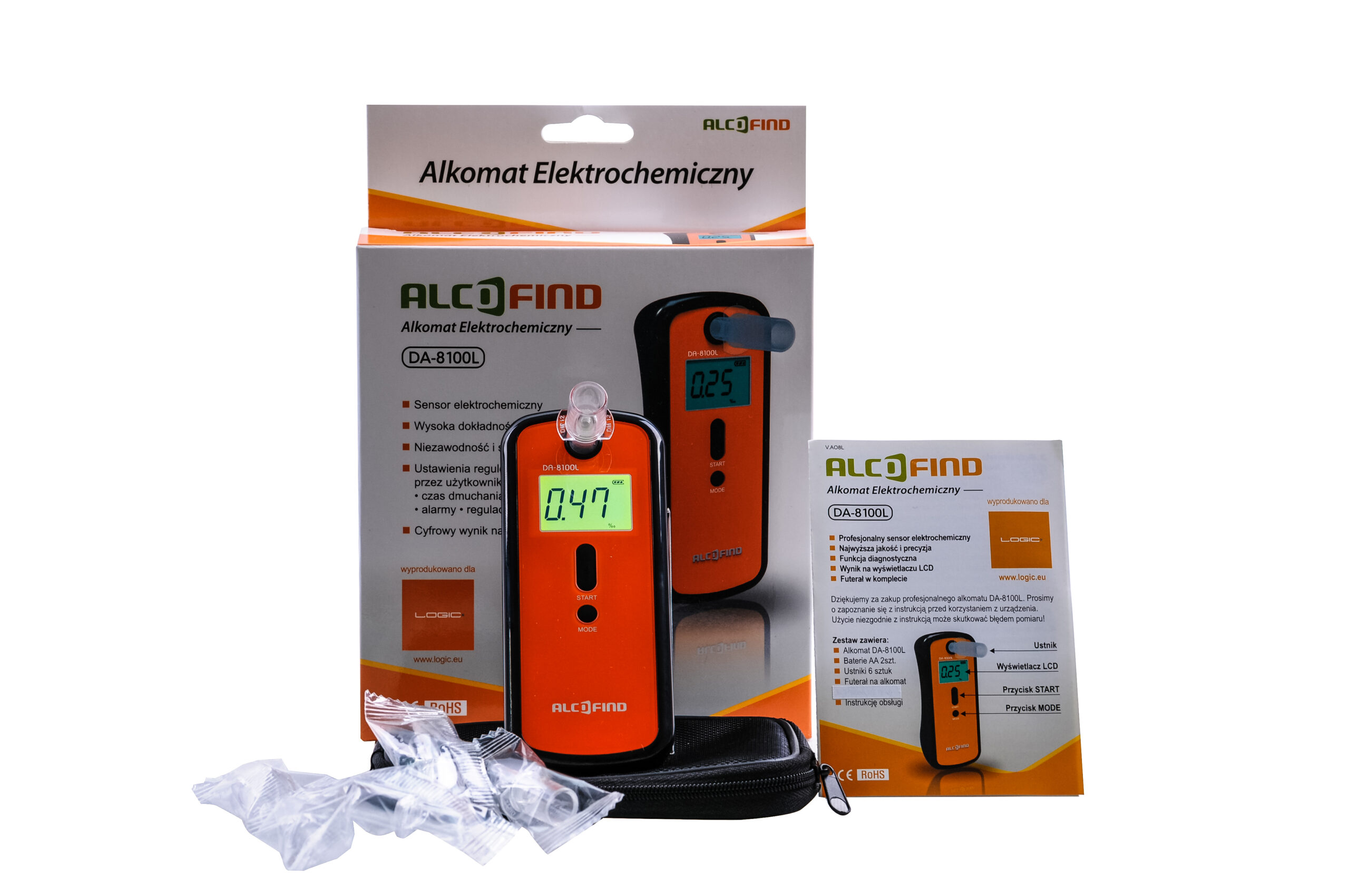 Alkomat AlcoFind DA-8100L do użytku osobistego - obrazek 2