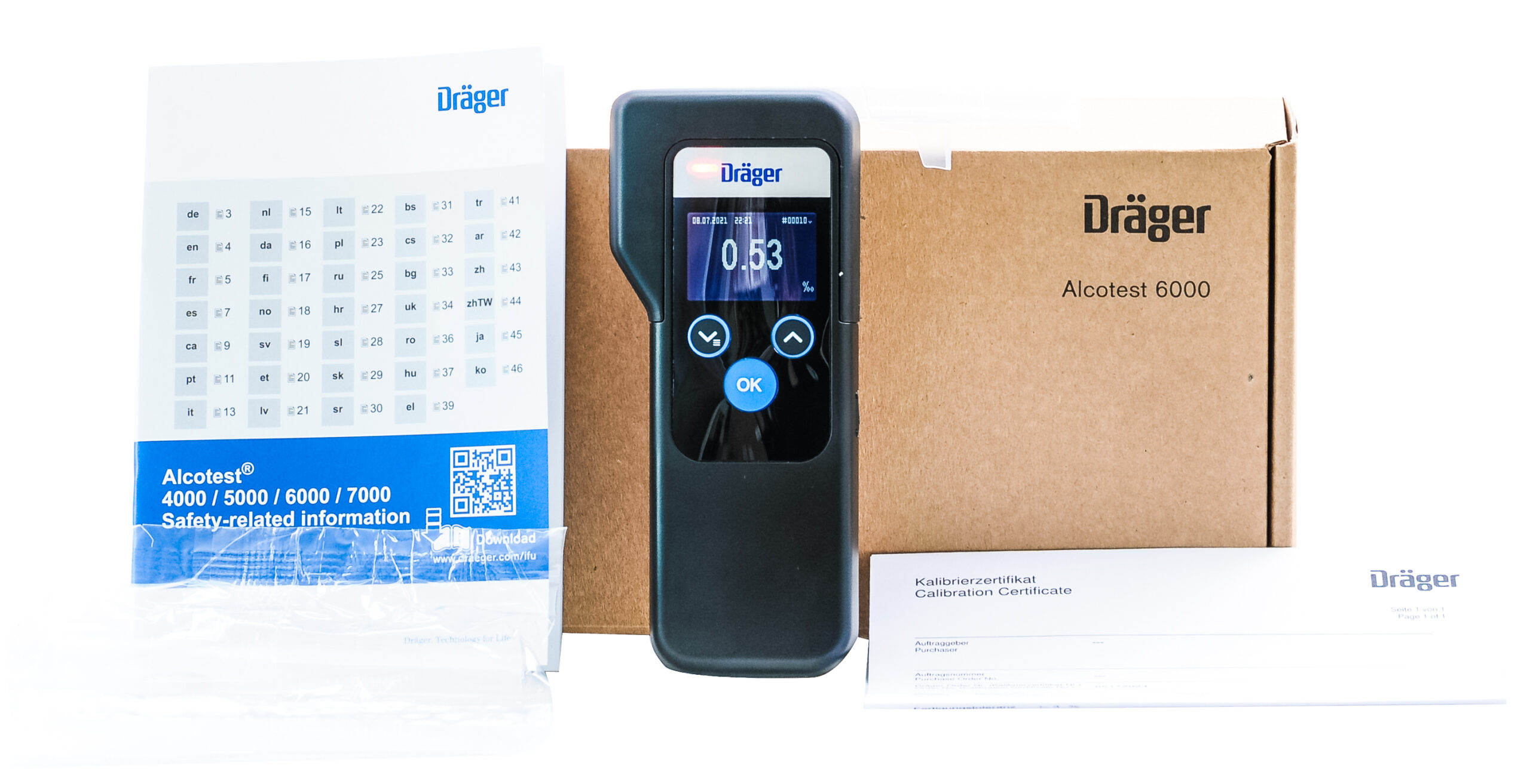 Alkomat Dräger Alcotest 6000 + Certyfikat Adiustacji plus serwis