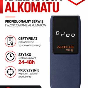 ALCOLIFE Free – urządzenie objęte kalibracją
