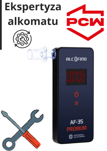 Alkomat AlcoFind AF-35 Premium – urządzenie objęte ekspertyzą